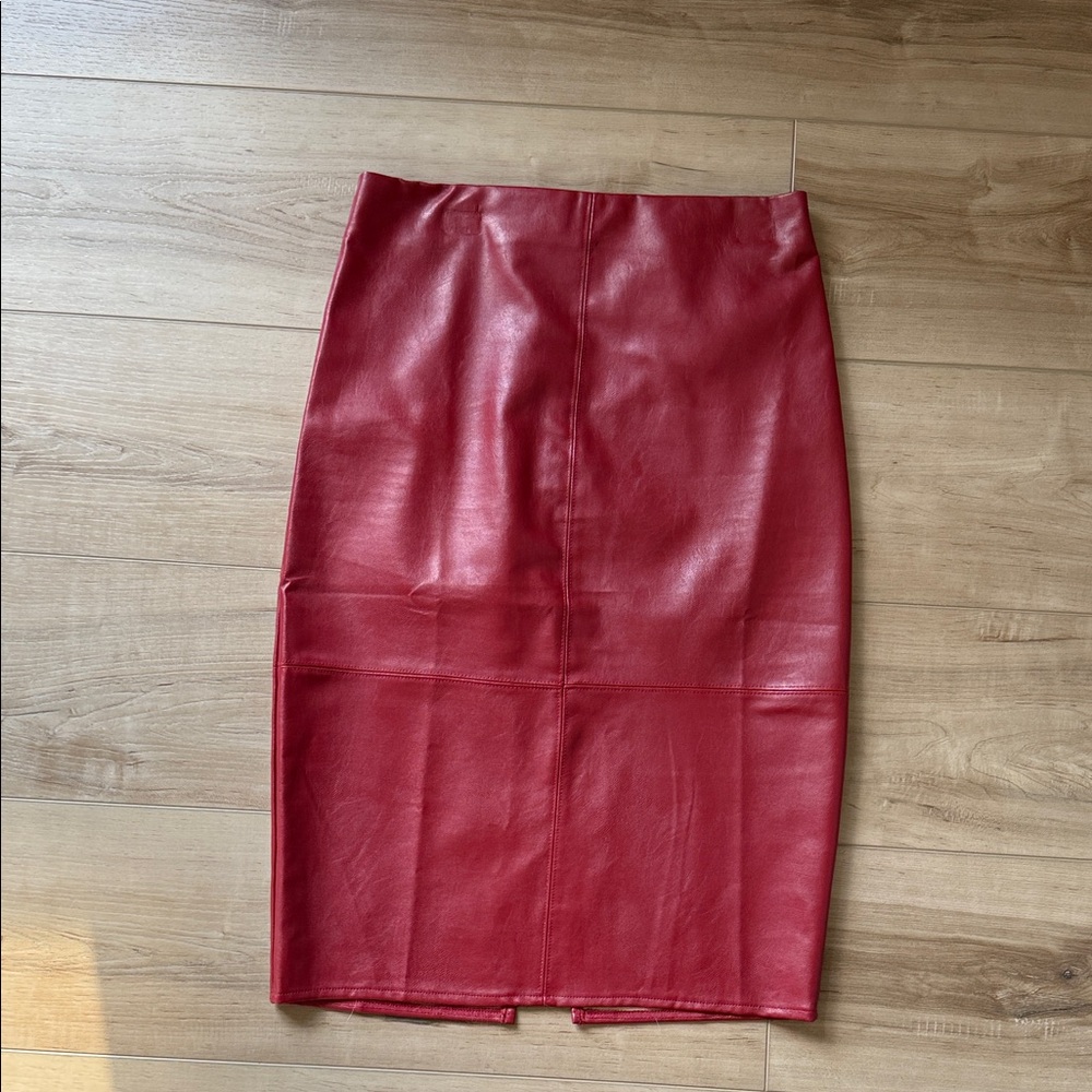 Lulu's Bold Red Pencil Skirt